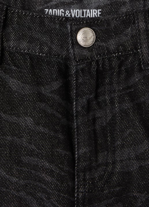 Zadig&Voltaire Mini spijkerrok met steekzakken - detail 3 zwart