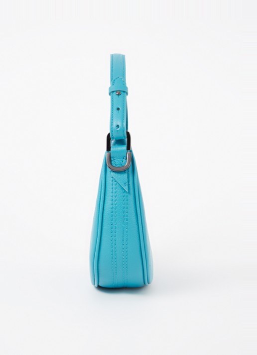 Zadig&Voltaire Moonrock schoudertas van leer - detail 2 blauw