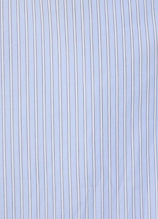 Zadig&Voltaire Morning longline blouse van  katoen met streepprint - detail 4 lichtblauw