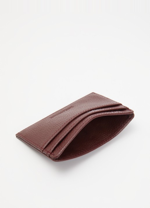 Zadig&Voltaire Pasjeshouder van leer - voorkant 2 bordeauxrood