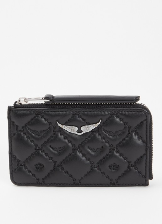 Zadig&Voltaire Pasjeshouder van quilted lamsleer