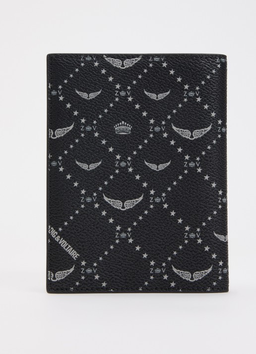 Zadig&Voltaire Paspoortetui met logo - achterkant 2 zwart