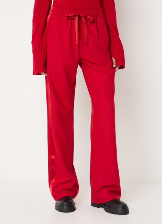 Zadig&Voltaire Poma high waist loose fit joggingbroek met steekzakken - detail 3 rood