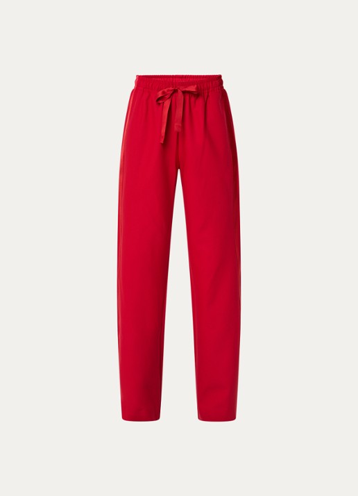 Zadig&Voltaire Poma high waist loose fit joggingbroek met steekzakken - voorkant rood