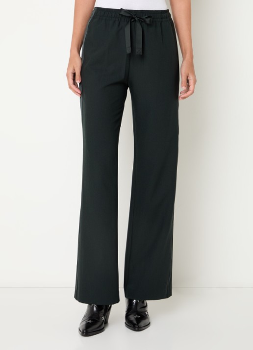 Zadig&Voltaire Poma high waist loose fit joggingbroek met steekzakken - detail 3 grijsmele
