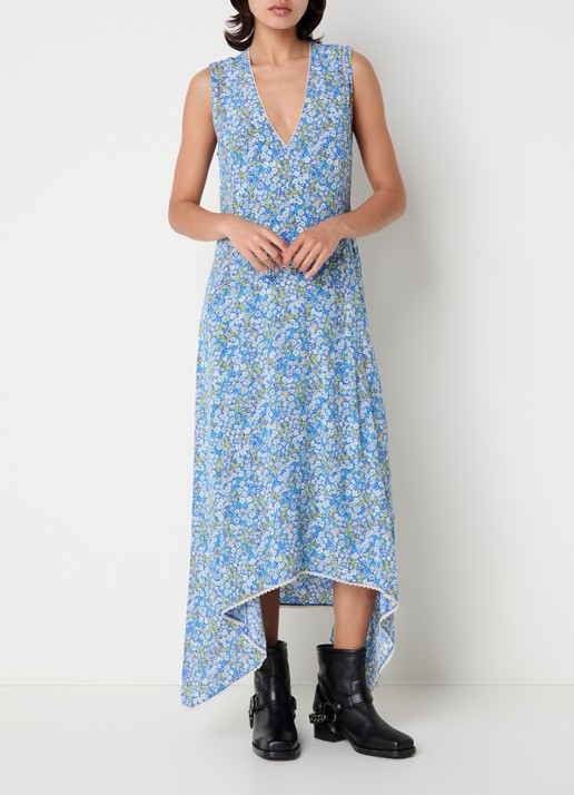 Zadig&Voltaire Rerol maxi jurk met print en asymmetrische zoom