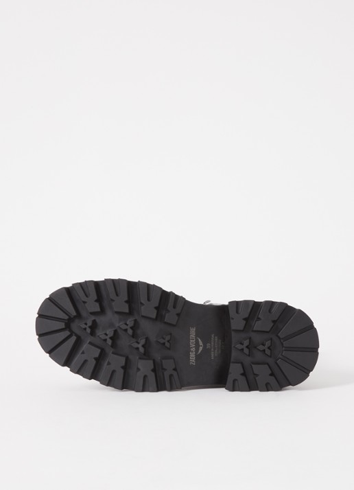 Zadig&Voltaire Ride veterboot van leer - detail 4 zwart