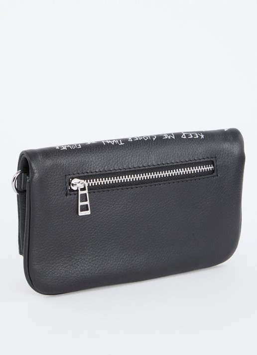 Zadig&Voltaire Rock clutch met afneembare schouderriem - achterkant 6 zwart
