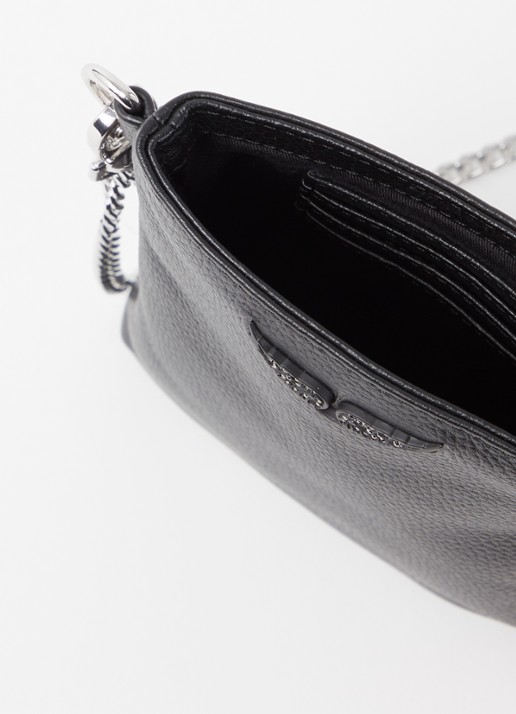 Zadig&Voltaire Rock crossbody telefoonhoes van leer - detail 4 zwart