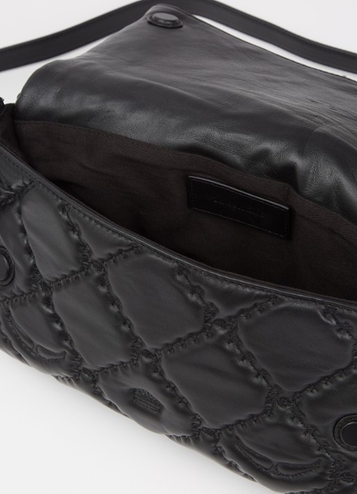Zadig&Voltaire Rock II schoudertas van lamsleer met quilt patroon  - detail 5 zwart
