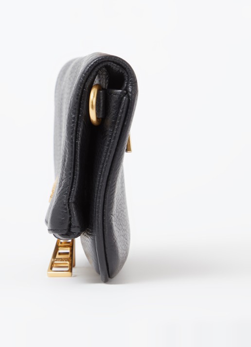 Zadig&Voltaire Rock Mini clutch van leer met afneembare schouderriem - detail 2 zwart