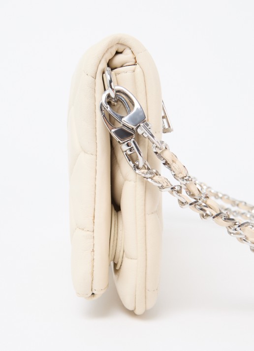 Zadig&Voltaire Rock XL schoudertas van leer - detail 5 creme