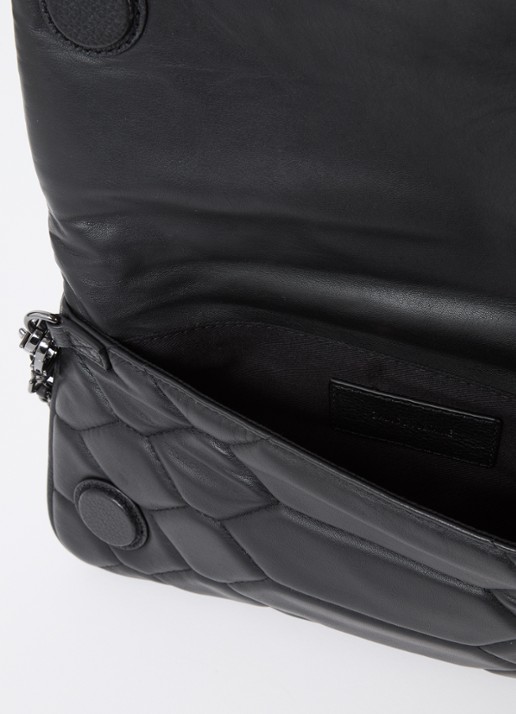 Zadig&Voltaire Rock XL schoudertas van leer - detail zwart
