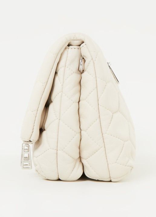 Zadig&Voltaire Rocky XL schoudertas van lamsleer - detail 2 gebroken wit