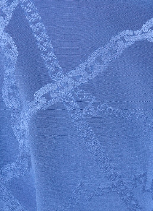 Zadig&Voltaire Rozom mini tuniekjurk van zijde met print  - detail 2 middenblauw