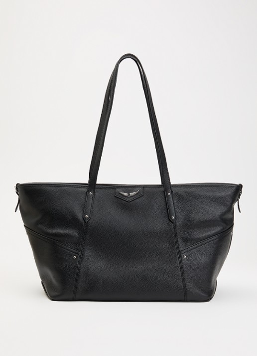 Zadig&Voltaire Shopper van leer met studs
