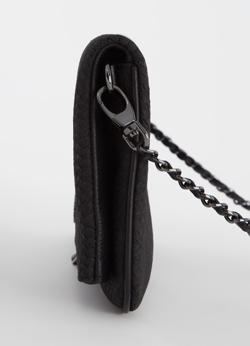 Zadig&Voltaire Soft Savage Rock clutch van kalfsleer - detail 6 zwart