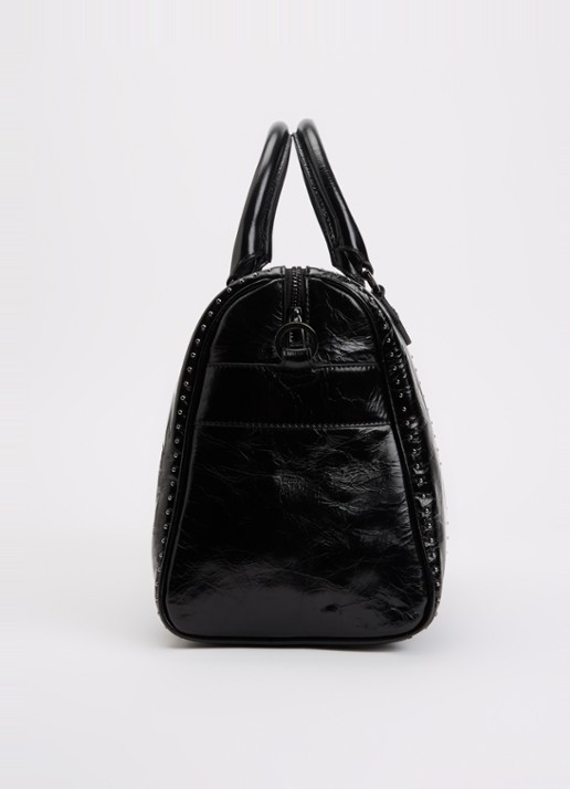 Zadig&Voltaire Sunny handtas van leer met afneembare schouderriem - detail 3 zwart