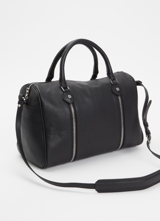 Zadig&Voltaire Sunny Medium handtas van leer - achterkant 5 zwart