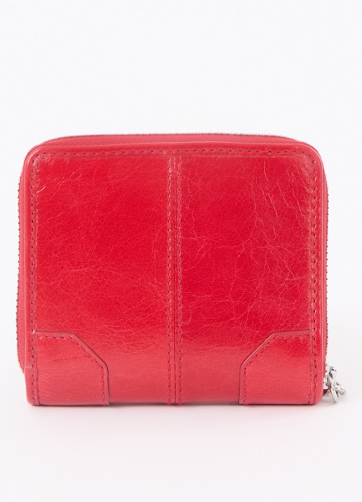 Zadig&Voltaire Sunny Mini portemonnee van leer - achterkant rood