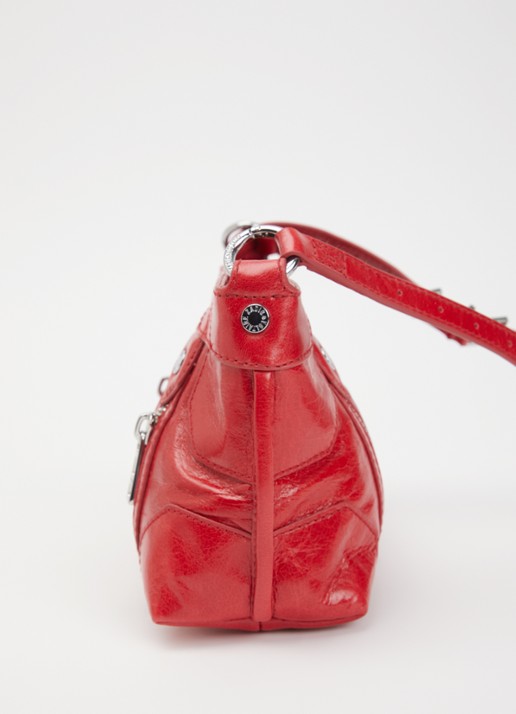 Zadig&Voltaire Sunny Mood crossbodytas van leer met structuur - detail 3 rood