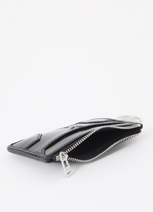 Zadig&Voltaire Sunny pasjeshouder van leer - voorkant 2 zwart