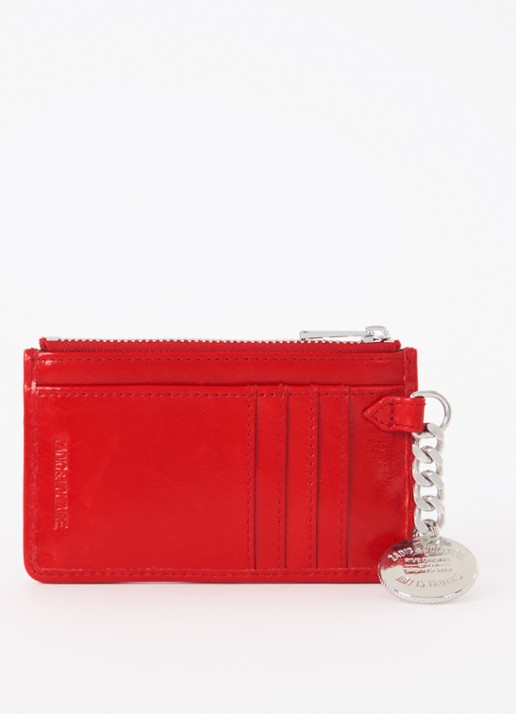 Zadig&Voltaire Sunny pasjeshouder van leer - achterkant rood