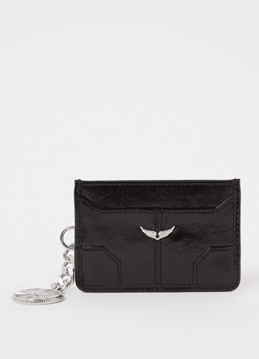 Zadig&Voltaire Sunny Pass pasjeshouder van leer - voorkant 2 zwart