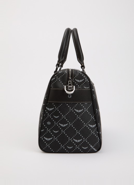 Zadig&Voltaire Sunny Vibe Medium handtas van leer met afneembare schouderriem - detail 2 zwart