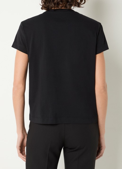Zadig&Voltaire Suzan T-shirt met afneembare broche - achterkant 4 zwart