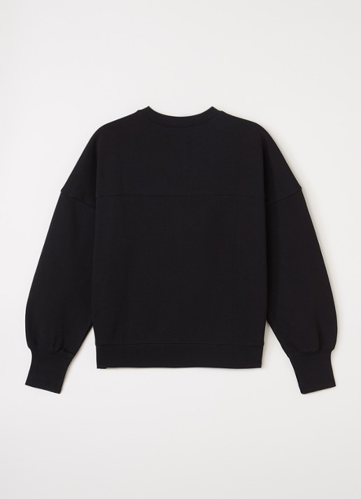 Zadig&Voltaire Sweater flock logoprint - voorkant 2 zwart
