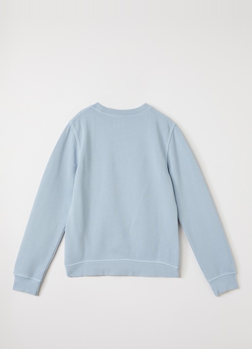 Zadig&Voltaire Sweater met logoprint  - voorkant 3 blauwgrijs