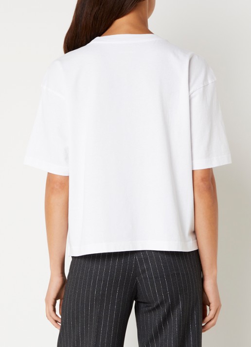 Zadig&Voltaire Tadia T-shirt met strass - achterkant 4 wit