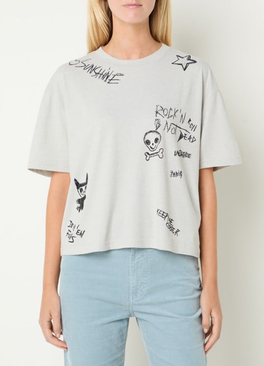 Zadig&Voltaire Taida T-shirt met strass