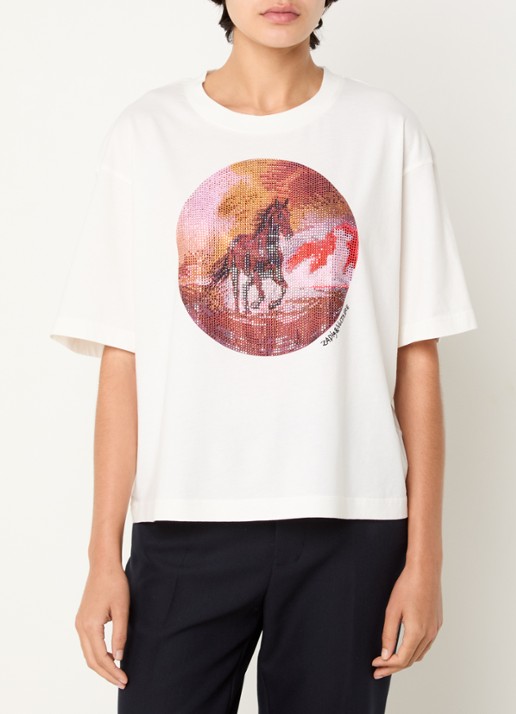 Zadig&Voltaire Taida T-shirt met strass