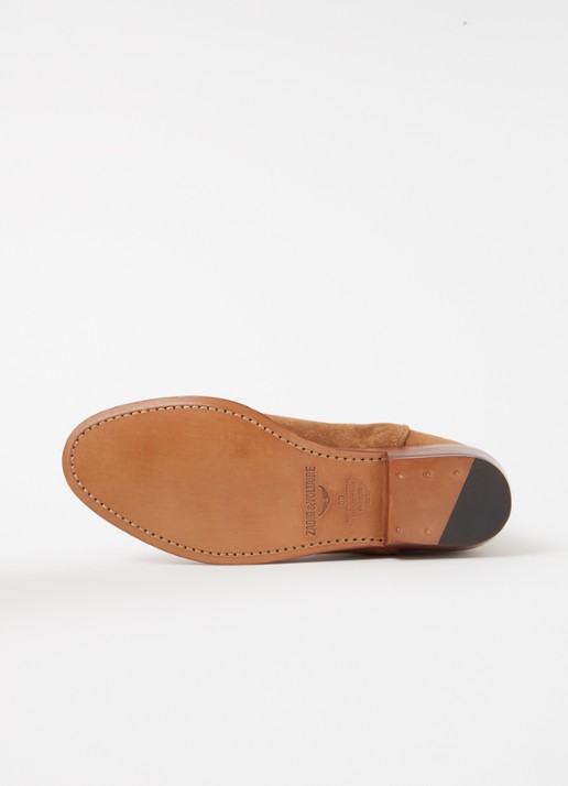 Zadig&Voltaire Tex Western cowboylaars van suède - detail 4 roestbruin