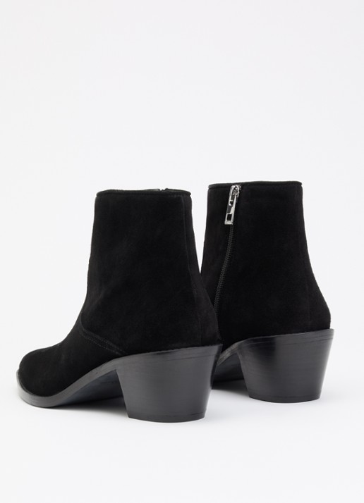 Zadig&Voltaire Tylow cowboylaars van suède - achterkant 3 grijs