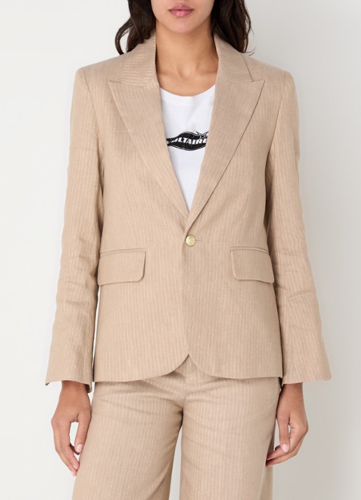 Zadig&Voltaire Vavy blazer in linnenblend met lurex