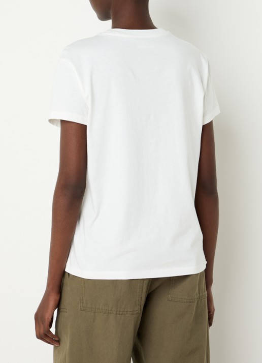 Zadig&Voltaire Walk HC T-shirt met strass - achterkant wit