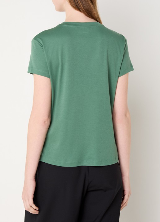 Zadig&Voltaire Walk T-shirt met logoprint - achterkant donkergroen