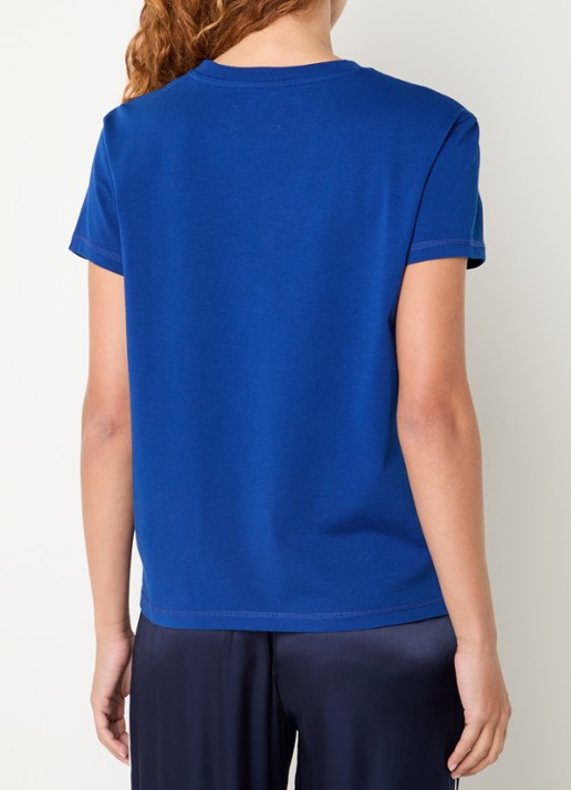 Zadig&Voltaire Walk T-shirt met print en strass - achterkant 4 blauw