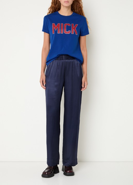 Zadig&Voltaire Walk T-shirt met print en strass - voorkant 2 blauw