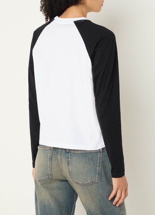 Zadig&Voltaire Walkra longsleeve met logoprint - achterkant 4 wit