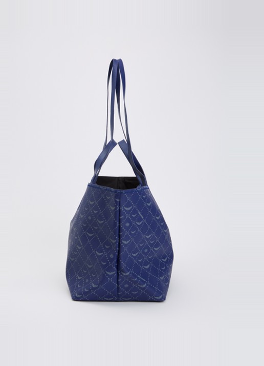 Zadig&Voltaire XL shopper met logoprint - detail 3 donkerblauw