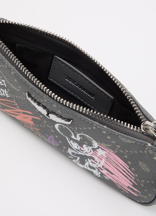 Zadig&Voltaire Z Pocket schoudertas met print - detail 2 grijs