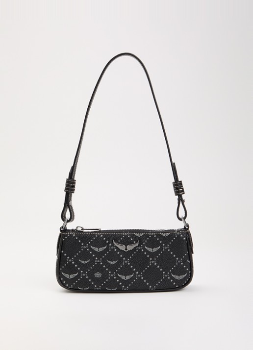 Zadig&Voltaire Z Pocket schoudertas van leer met logoprint