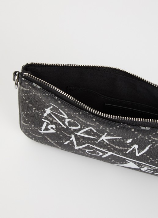 Zadig&Voltaire Z Pouch clutch met print - detail zwart