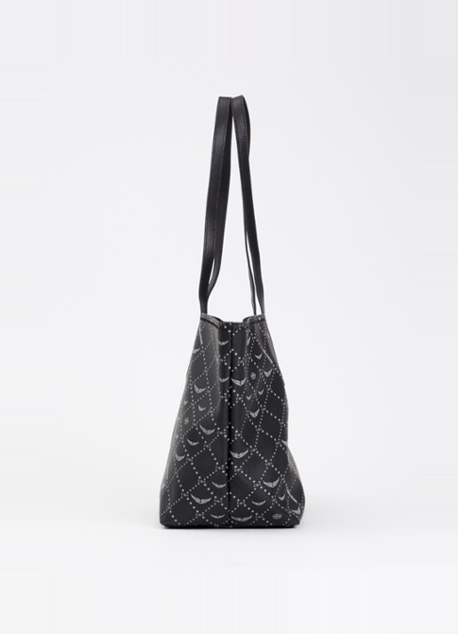 Zadig&Voltaire Z shopper met logoprint - detail 3 zwart
