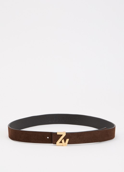 Zadig&Voltaire ZV Initiale riem van suède