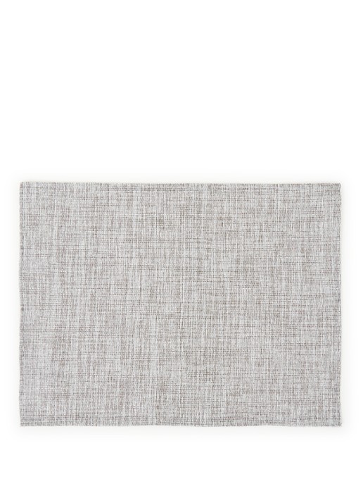 ZicZac Rib placemat 33 x 45 cm - voorkant grijs